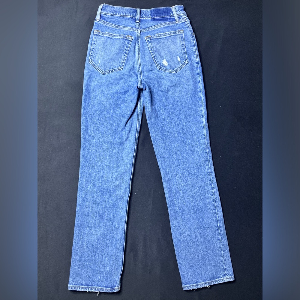 Abercrombie & Fitch Classic Straight Leg Blue Jeans Size 25 - Picture 2 of 5